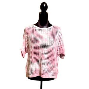 MARLED by Reunited Clothing Tie Dye Crochet Boxy Loose Fit Boho Top